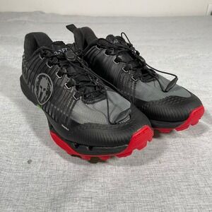 Craft Spartan Race Trail Running Shoes Men's US 9.5 Black Red Quick Lace